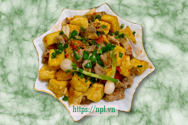 Đậu thịt sốt cà chua Đậu thịt sốt cà chua
