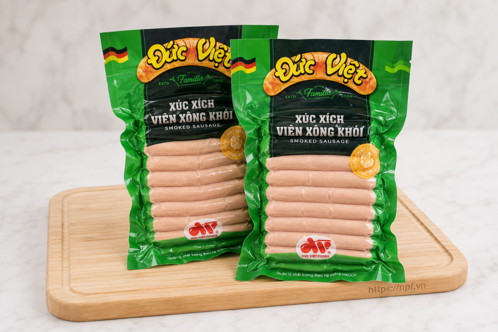 Đức Việt Xúc xích viên xông khói