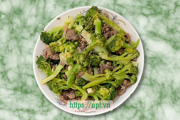 Bò xào súp lơ Bò xào súp lơ