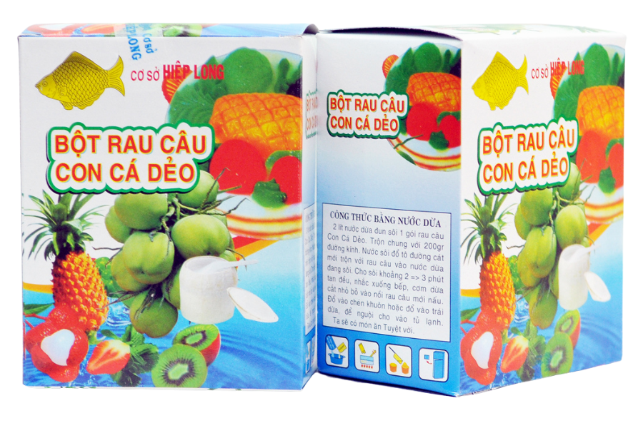 Bột rau câu con cá dẻo Bột rau câu con cá dẻo