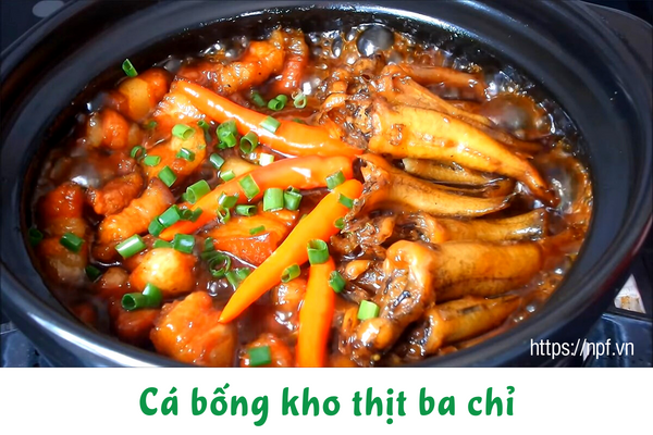 Cá bống kho thịt ba chỉ Cá bống kho thịt ba chỉ