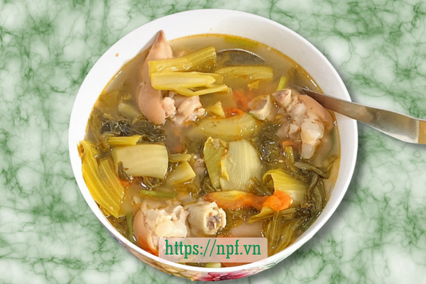 Canh móng giò dưa chua Canh móng giò dưa chua