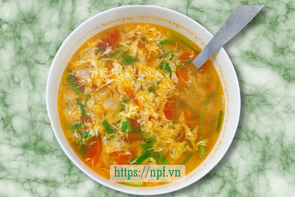 Canh trứng cà chua