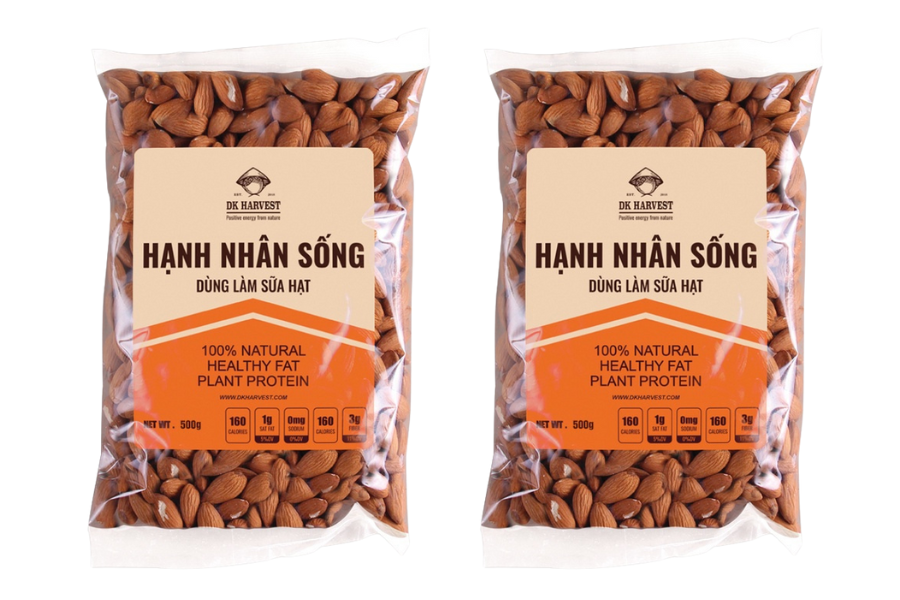 Hạt hạnh nhân sống 500g