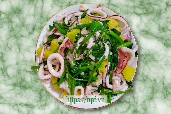 Mực xào dứa Mực xào dứa