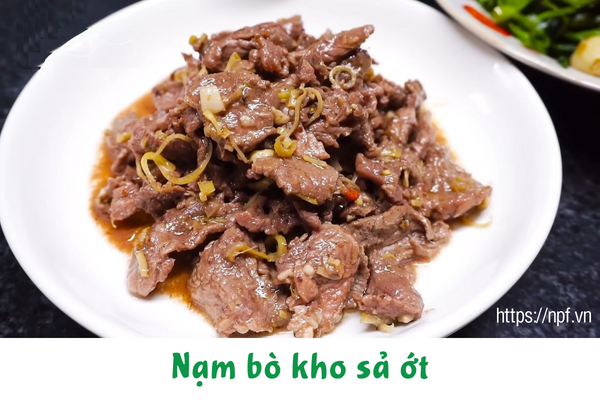 Nạm bò kho sả ớt Nạm bò kho sả ớt