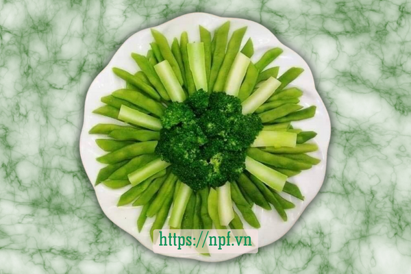 Súp lơ đậu trạch luộc Súp lơ đậu trạch luộc