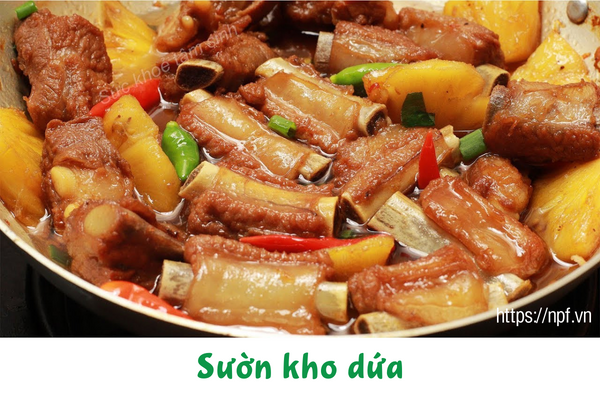 Sườn kho dứa Sườn kho dứa