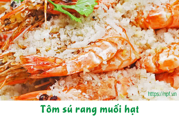 Tôm sú rang muối hạt