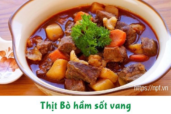 Thịt Bò hầm sốt vang Thịt Bò hầm sốt vang