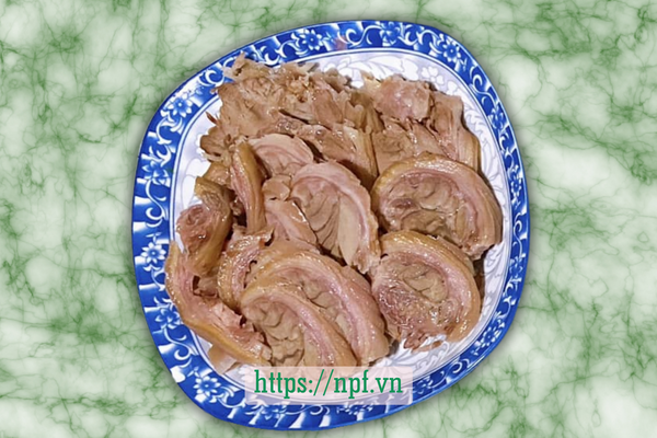 Thịt chân giò luộc Thịt chân giò luộc