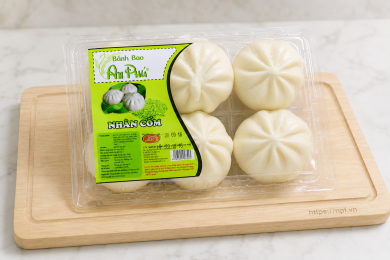 Bánh bao cốm chay 200g (Hộp 12c)