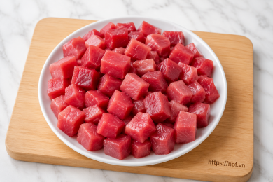Cá ngừ cắt hạt lựu 500g