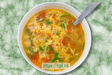 Canh trứng cà chua 3